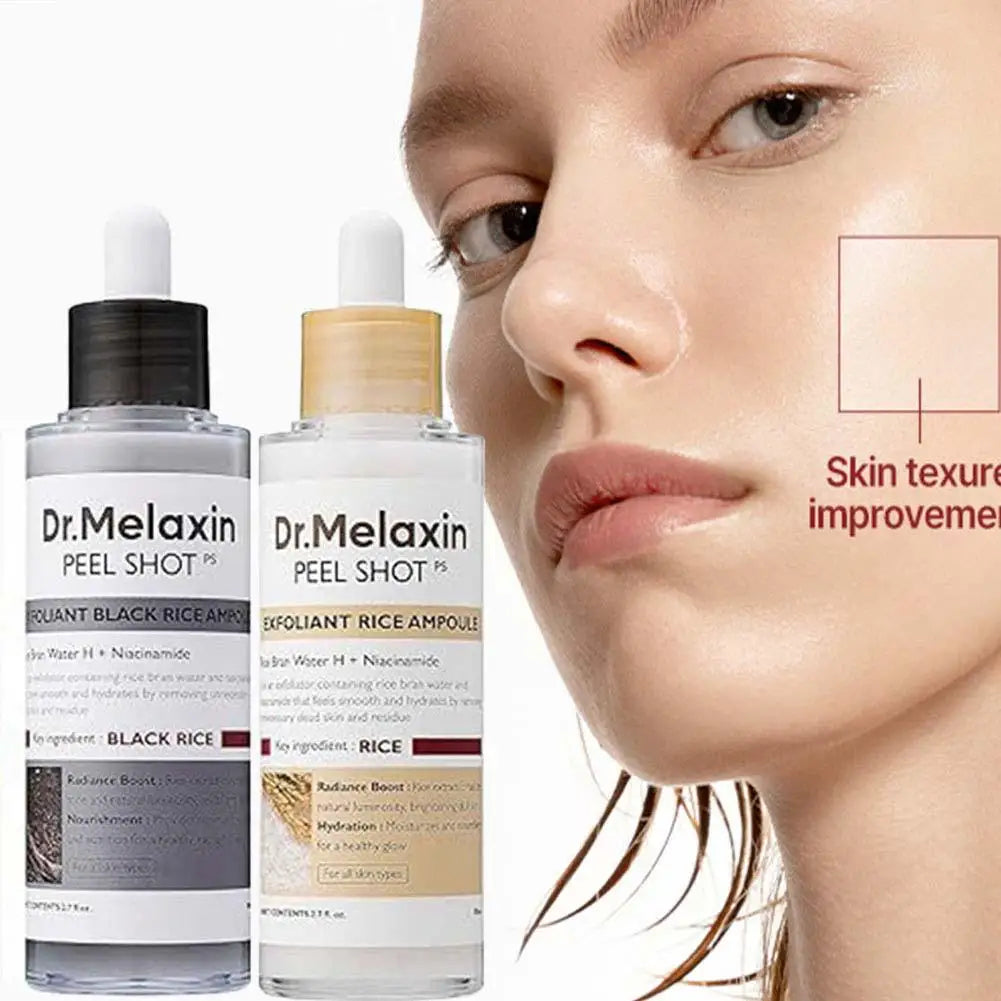 Korean Rice Exfoliating Serum - Gentle Exfoliation, Blackhead Removal, Hydrating, Pore Shrinking Skincare
