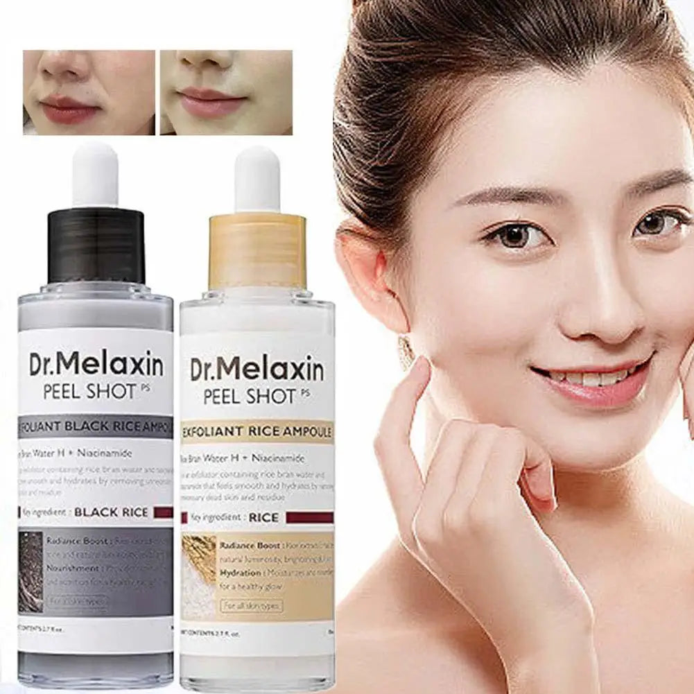Korean Rice Exfoliating Serum - Gentle Exfoliation, Blackhead Removal, Hydrating, Pore Shrinking Skincare