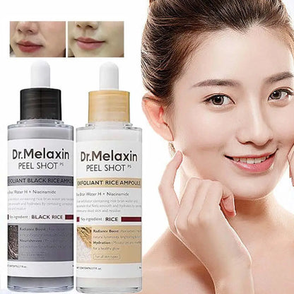 Korean Rice Exfoliating Serum - Gentle Exfoliation, Blackhead Removal, Hydrating, Pore Shrinking Skincare