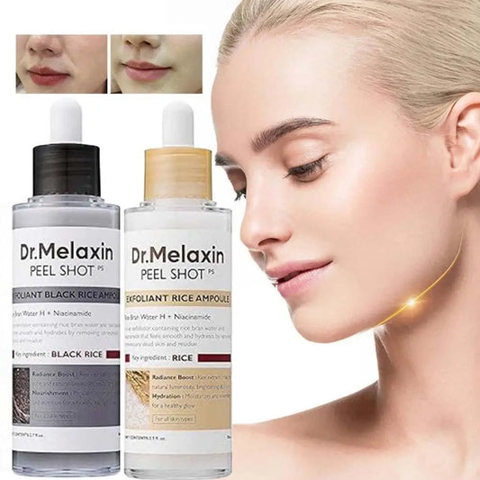 Korean Rice Exfoliating Serum - Gentle Exfoliation, Blackhead Removal, Hydrating, Pore Shrinking Skincare