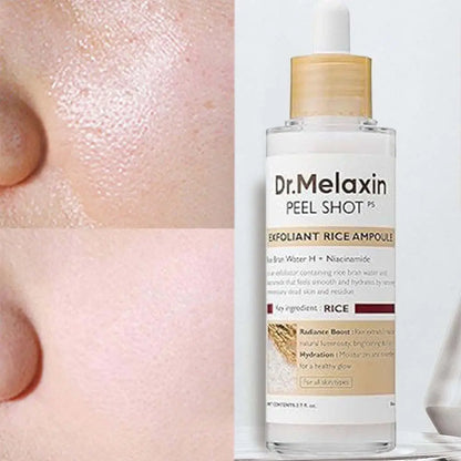 Korean Rice Exfoliating Serum - Gentle Exfoliation, Blackhead Removal, Hydrating, Pore Shrinking Skincare